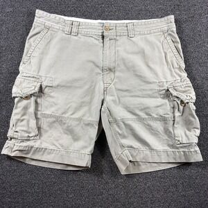 Vintage Polo Ralph Lauren Mens 40 Cargo Shorts 9" Inseam Beige Khaki Paratrooper